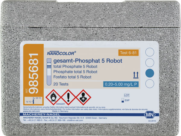 Tube test NANOCOLOR Robot total Phosphate 5