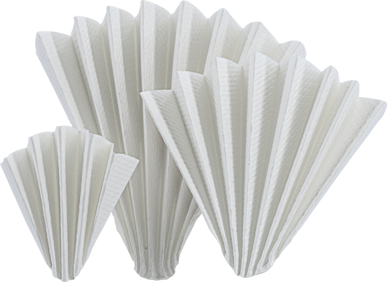 Folded filter papers, MN 514, Qualitative, Medium, (20 s), Embossed