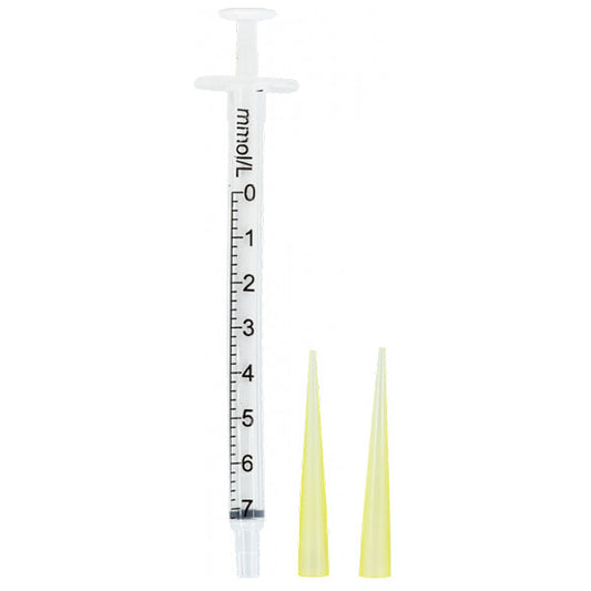 Titration syringe for VISOCOLOR HE AC 7 / AL 7 / KS 7