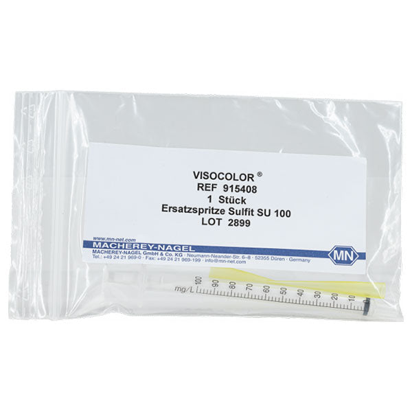 Titration syringe for VISOCOLOR HE Sulfite SU 100