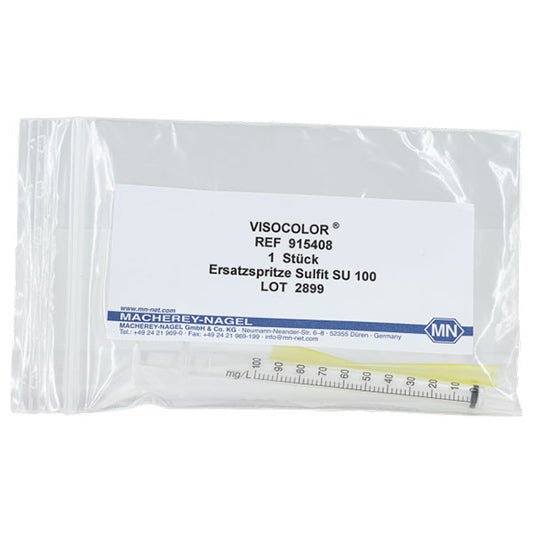Titration syringe for VISOCOLOR HE Sulfite SU 100