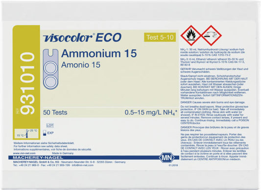 Colorimetric test kit VISOCOLOR ECO Ammonium 15