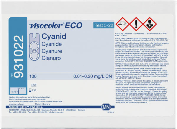 Colorimetric test kit VISOCOLOR ECO Cyanide