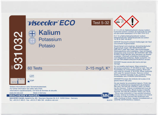 Colorimetric test kit VISOCOLOR ECO Potassium