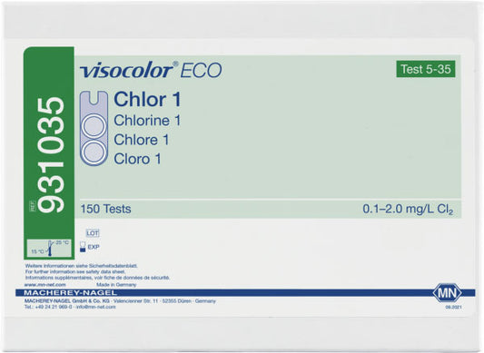 Colorimetric test kit VISOCOLOR ECO Chlorine 1, free and total