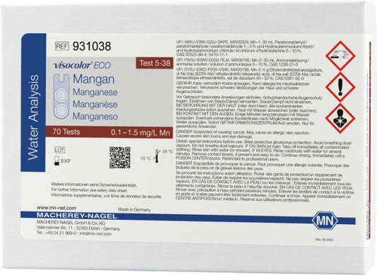 Colorimetric test kit VISOCOLOR ECO Manganese