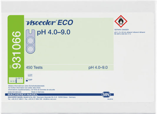 Colorimetric test kit VISOCOLOR ECO pH 4.0–9.0