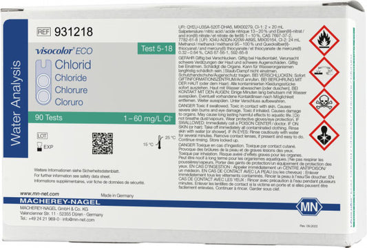 Colorimetric test kit VISOCOLOR ECO Chloride, refill pack