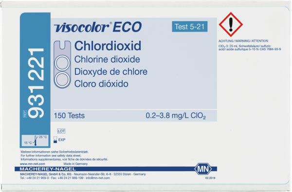 Colorimetric test kit VISOCOLOR ECO Chlorine dioxide, refill pack