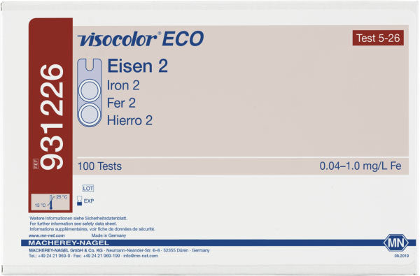 Colorimetric test kit VISOCOLOR ECO Iron 2, refill pack