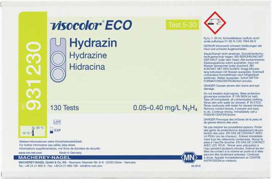 Colorimetric test kit VISOCOLOR ECO Hydrazine, refill pack
