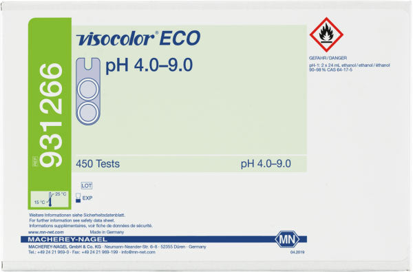 Colorimetric test kit VISOCOLOR ECO pH4.0–9.0, refill pack