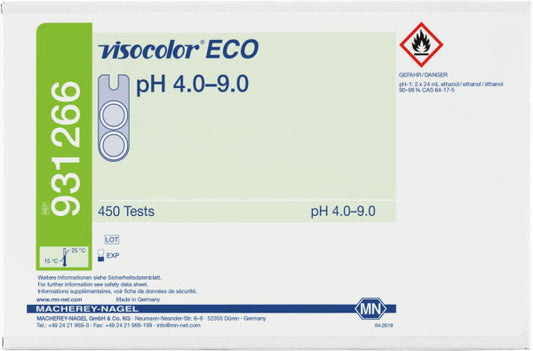 Colorimetric test kit VISOCOLOR ECO pH4.0–9.0, refill pack