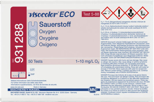 Colorimetric test kit VISOCOLOR ECO Oxygen, refill pack