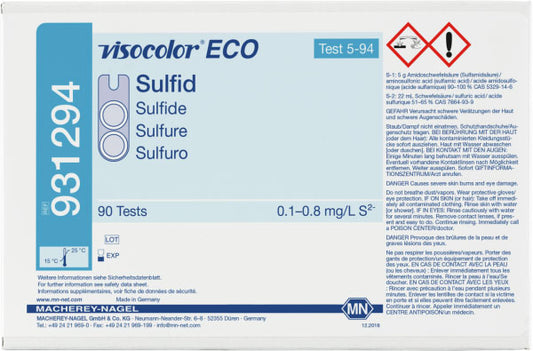 Colorimetric test kit VISOCOLOR ECO Sulfide, refill pack