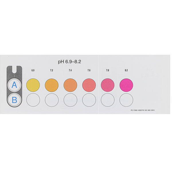 Color comparison chart for VISOCOLOR ECO pH 6.9−8.2