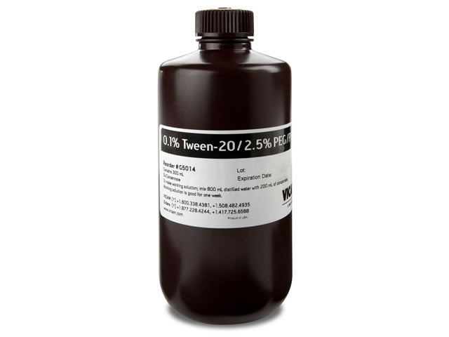 5X Concentrate of 0.1% Tween / 2.5% PEG/PBS, 300 mL