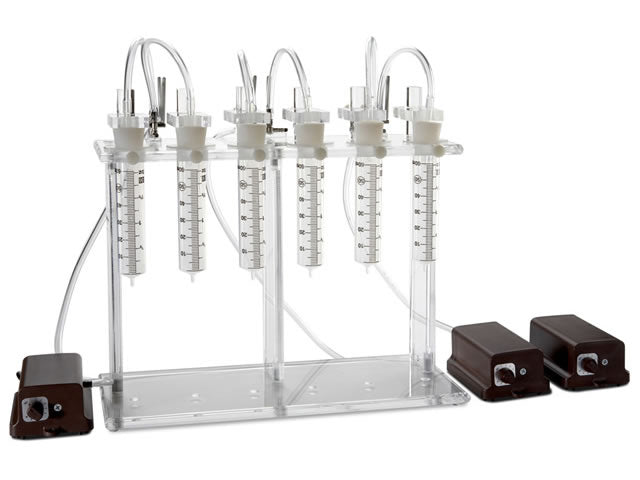 6-Position Pump Stand w/ 3 Pumps (60 mL)