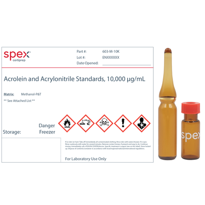 Acrolein and Acrylonitrile Standards, 10,000 µg/mL– ESSLAB