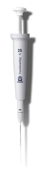Transferpettor, fixed-volume, 1 µl, with glass capillaries