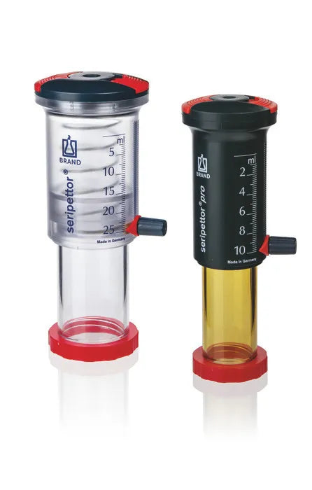 Pump assembly, suitable for seripettor pro, for nominal volume 25 ml, PPO/PEI (UV protection) / Hastelloy (stainless)