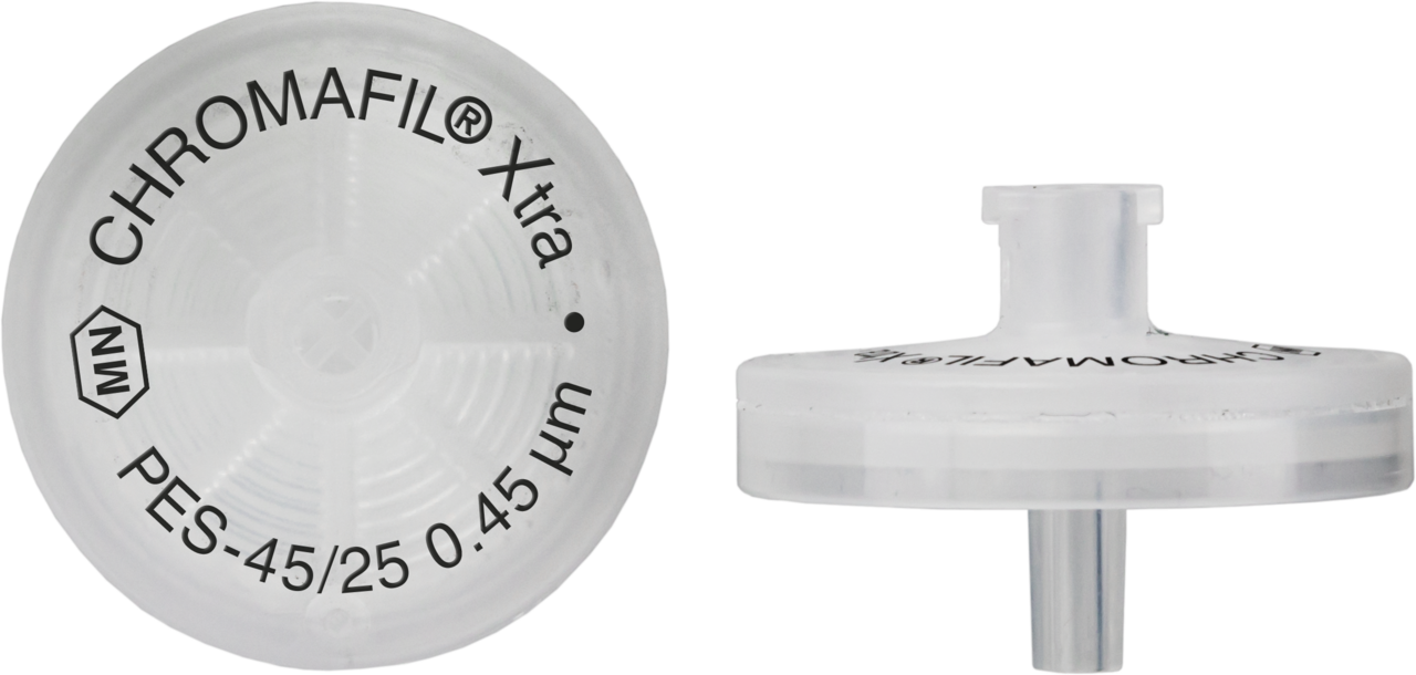 Syringe filters, labeled, CHROMAFIL Xtra PES, 25 mm, 0.45 Âµm