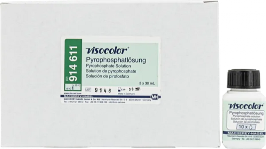 Pyrophosphate solution for VISOCOLOR reagent case for soil analysis