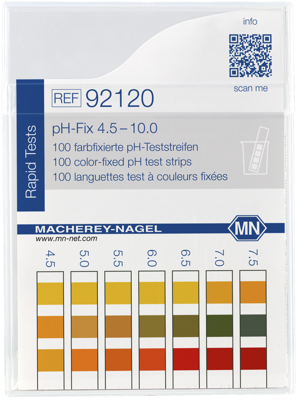 pH test strips, pH_Fix 4.5–10.0, fixed indicator