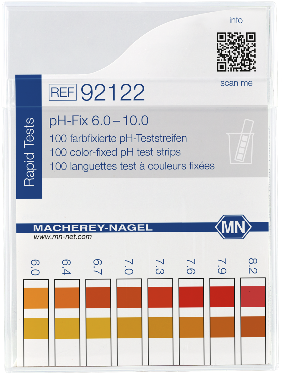 pH test strips, pH_Fix 6.0–10.0, fixed indicator