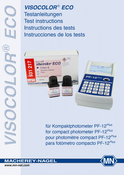 Test instructions for VISOCOLOR ECO on PF‑12Plus