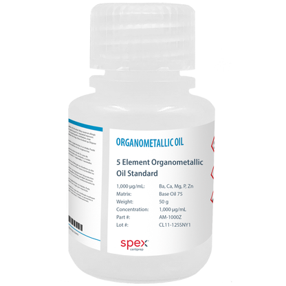 Multi-Element Organometallic Oil Standards, 5 Elements, 1,000 µg/g, 50 g