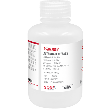 Alternate Metals for AA & ICP, 125 mL