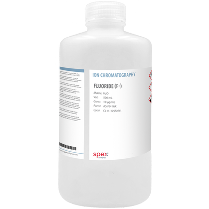 Fluoride (F-) Single-Element Ion Selective Electrode Standard, 10 µg/mL (10 ppm), 500 mL