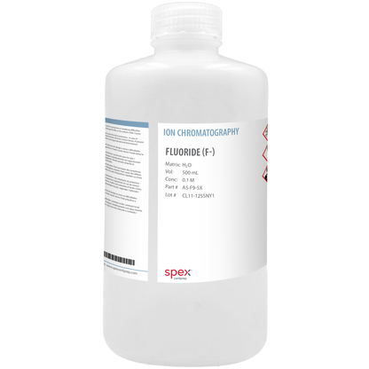 Fluoride (F-) Single-Element Ion Selective Electrode Standard, 0.1 M, 500 mL