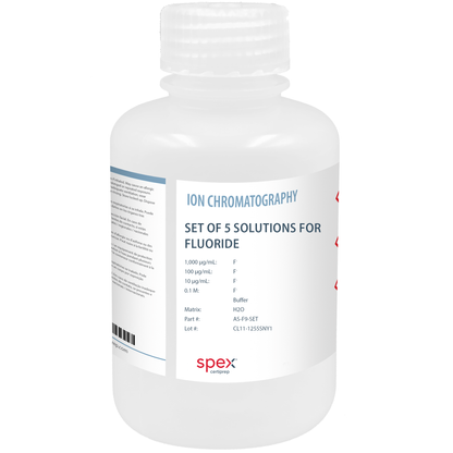 Set of 5 Solutions for Fluoride