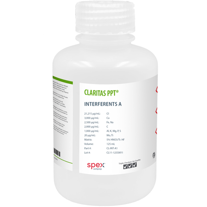 ICP-MS Interferents A1, 125 mL