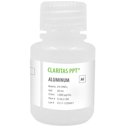 Aluminum, 1,000 µg/mL (1,000 ppm), for ICP-MS, 30 mL