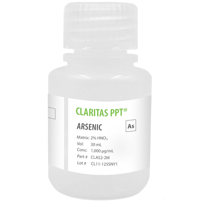Arsenic, 1,000 µg/mL (1,000 ppm) for ICP-MS, 30 mL