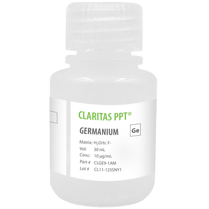 Germanium, 10 µg/mL (10 ppm) for ICP-MS, 30 mL