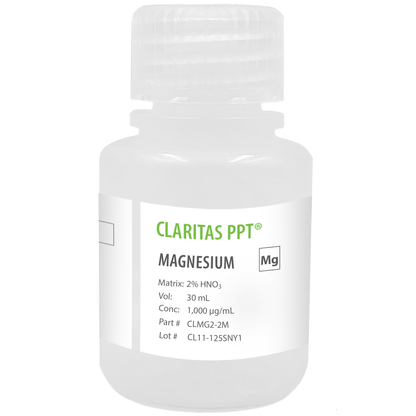 Magnesium, 1,000 µg/mL (1,000 ppm) for ICP-MS, 30 mL