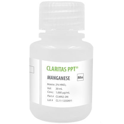 Manganese, 1,000 µg/mL (1,000 ppm) for ICP-MS, 30 mL