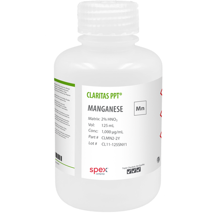 Manganese, 1,000 µg/mL (1,000 ppm) for ICP-MS, 125 mL
