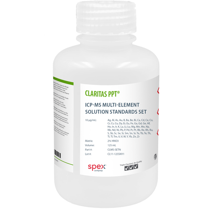 ICP-MS Multi-Element Solution Standards Set without Mercury, 10 µg/mL (10 ppm), 125 mL
