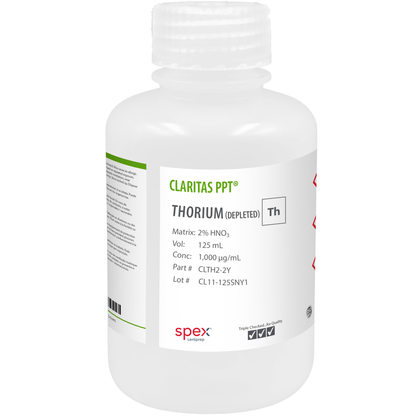Thorium (Depleted), 1,000 µg/mL (1,000 ppm) for ICP-MS, 125 mL