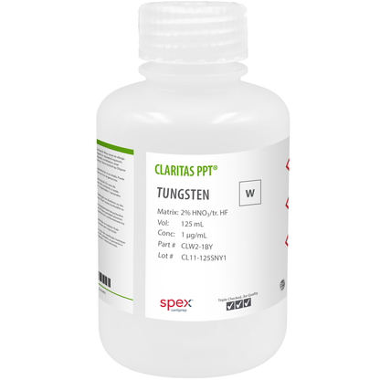 Tungsten, 1 µg/mL (1 ppm) for ICP-MS, 125 mL