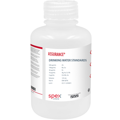 Drinking Water Standards without Mercury for AA & ICP, 125 mL