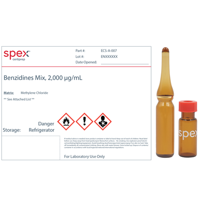 Benzidines Mix for US EPA Methods 625 and 8270, 2,000 μg/mL (2,000 ppm) in Methylene Chloride, 1.8 mL