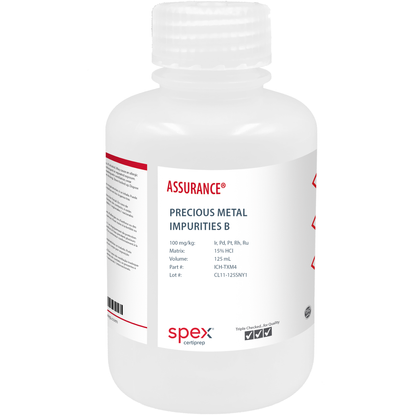 Precious Metal Impurities B without Os, 100 mg/kg, 125 mL