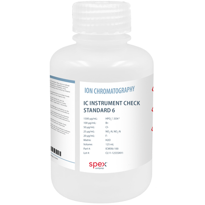 IC Instrument Ion Anion Check Standard 6, 125 mL
