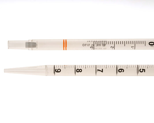 10mL Pipet, Individually Wrapped, Paper/Plastic, Bag, Sterile